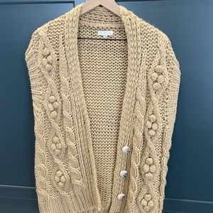 Tan vest/cardigan